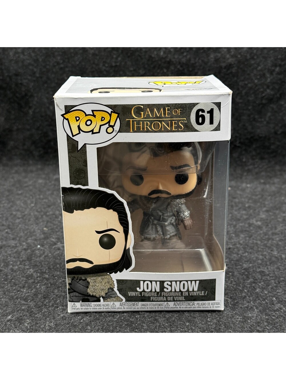 Funko Pop Game of Thrones Jon Snow Television Theme Vinyl Figure 61 box not mint
